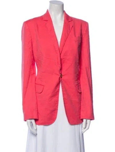 Pre-owned A.l.c Linen Blazer In Pink