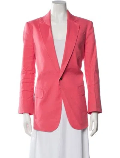 Pre-owned A.l.c Linen Blazer In Pink