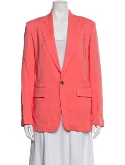 Pre-owned A.l.c Linen Blazer In Pink
