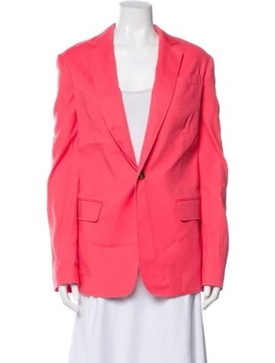 Pre-owned A.l.c Linen Blazer In Pink