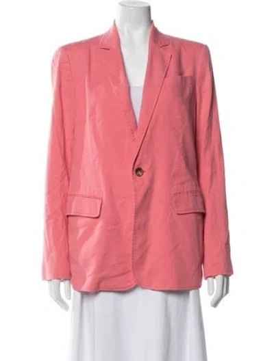 Pre-owned A.l.c Linen Blazer In Pink