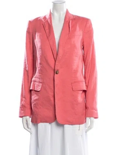 Pre-owned A.l.c Linen Blazer In Pink