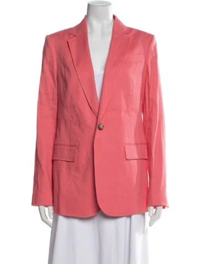 Pre-owned A.l.c Linen Blazer In Pink