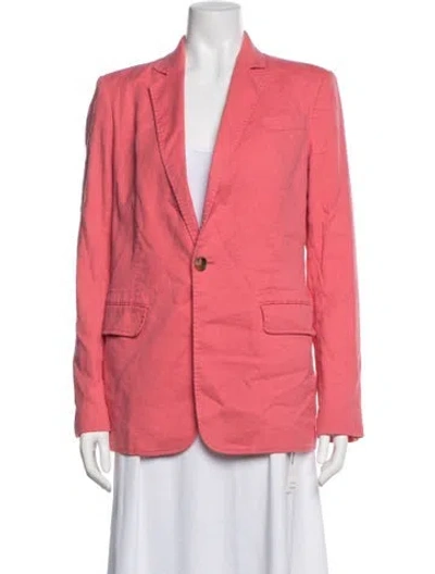 Pre-owned A.l.c Linen Blazer In Pink