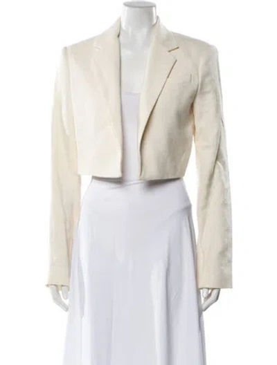 Pre-owned A.l.c Linen Blazer W/ Tags In White