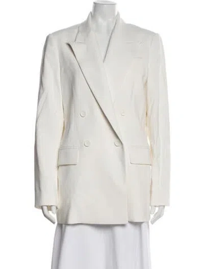 Pre-owned A.l.c Linen Blazer In White