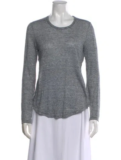 Pre-owned A.l.c Linen Crew Neck T-shirt In Neutral
