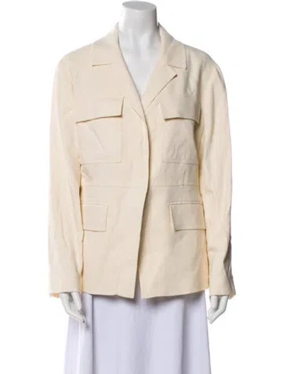 Pre-owned A.l.c Linen Jacket In Neutral