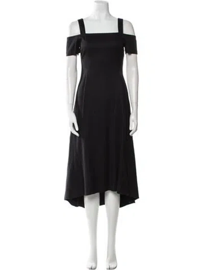 Pre-owned A.l.c Linen Long Dress In Black