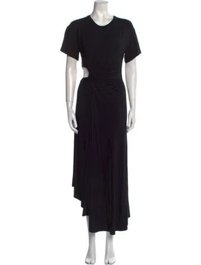 Pre-owned A.l.c Linen Long Dress In Black