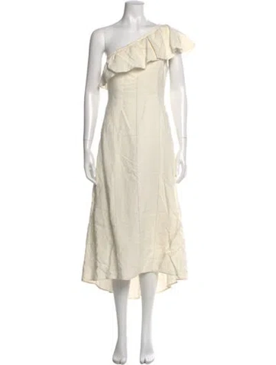 Pre-owned A.l.c Linen Long Dress In Multi