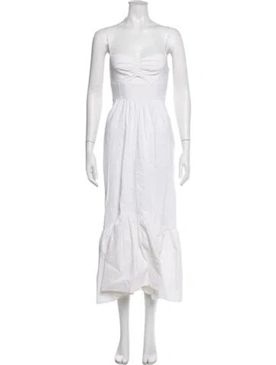 Pre-owned A.l.c Linen Midi Length Dress W/ Tags In Neutrals
