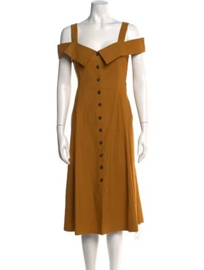 Pre-owned A.l.c Linen Mini Dress In Black
