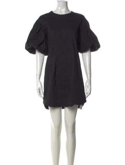 Pre-owned A.l.c Linen Mini Dress In Black