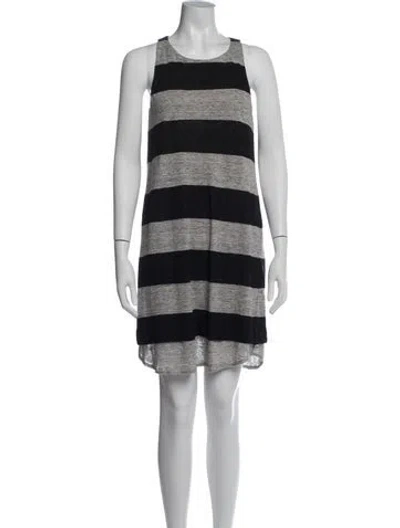 Pre-owned A.l.c Linen Mini Dress In Gray