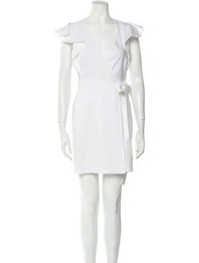 Pre-owned A.l.c Linen Mini Dress In Multi