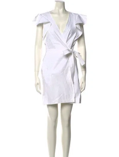 Pre-owned A.l.c Linen Mini Dress In Neutral