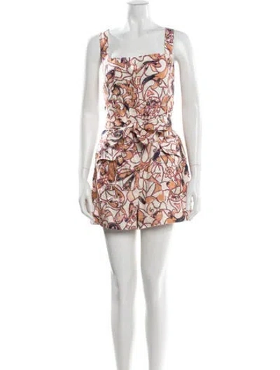 Pre-owned A.l.c Linen Mini Dress In Pink
