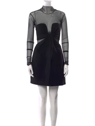 Pre-owned A.l.c Linen Mini Dress W/ Tags In Black