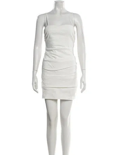 Pre-owned A.l.c Linen Mini Dress W/ Tags In Gray