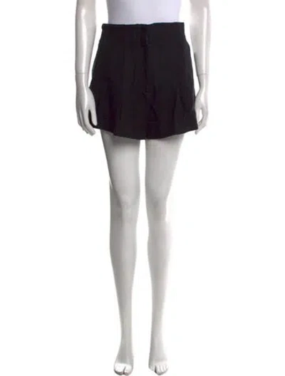 Pre-owned A.l.c Linen Mini Shorts In Black