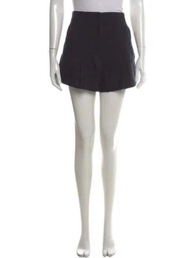 Pre-owned A.l.c Linen Mini Shorts In Black