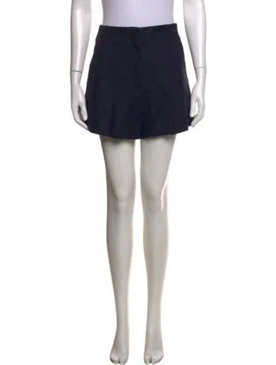 Pre-owned A.l.c Linen Mini Shorts In Black
