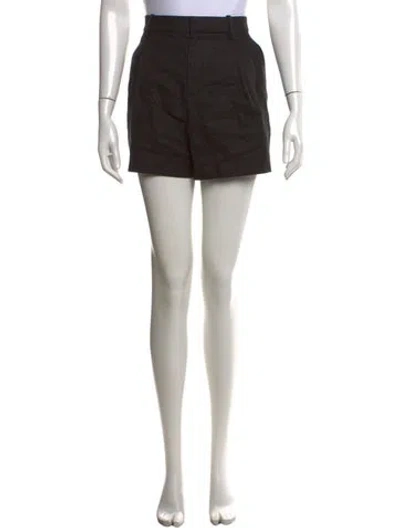 Pre-owned A.l.c Linen Mini Shorts In Black