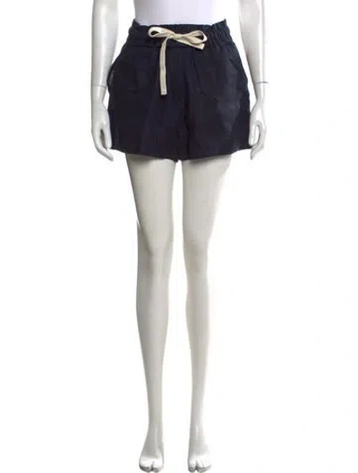 Pre-owned A.l.c Linen Mini Shorts In Black