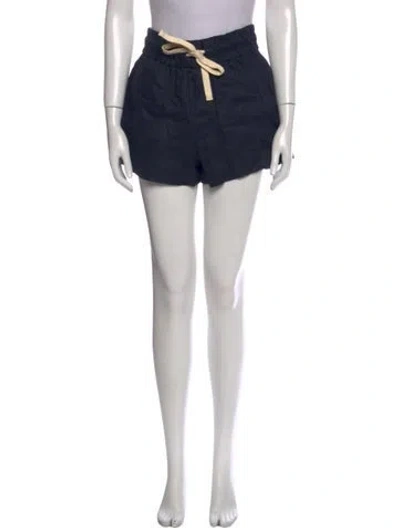 Pre-owned A.l.c Linen Mini Shorts In Blue