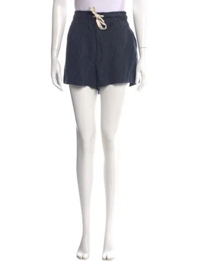 Pre-owned A.l.c Linen Mini Shorts In Blue