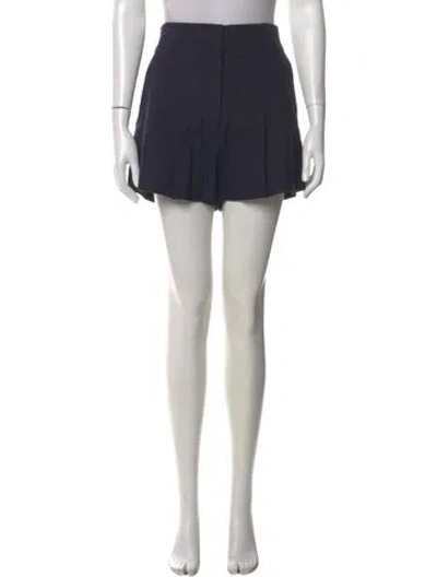 Pre-owned A.l.c Linen Mini Shorts In Blue
