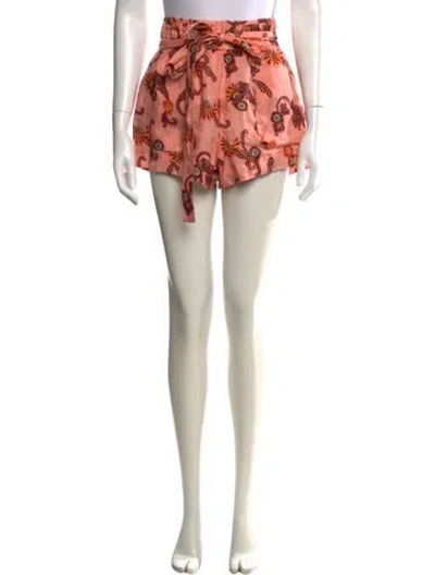 Pre-owned A.l.c Linen Mini Shorts In Multicolor