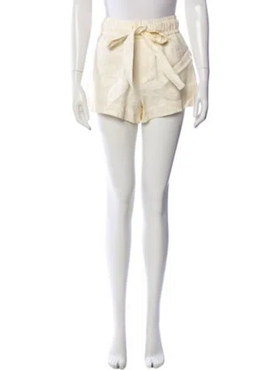 Pre-owned A.l.c Linen Mini Shorts In Neutral