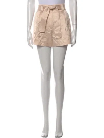 Pre-owned A.l.c Linen Mini Shorts In Neutral