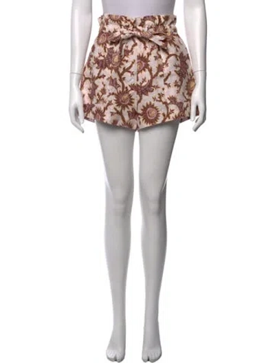 Pre-owned A.l.c Linen Mini Shorts In Neutral