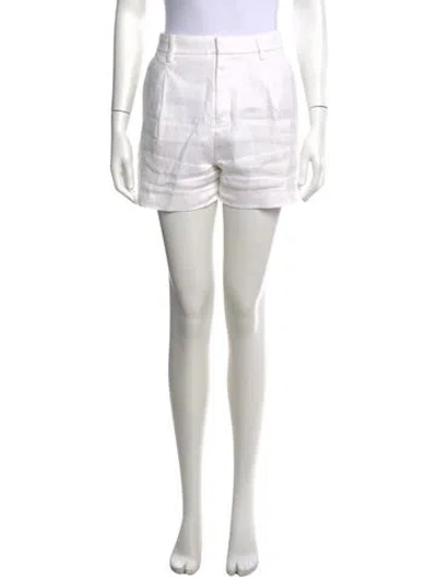 Pre-owned A.l.c Linen Mini Shorts In Neutrals