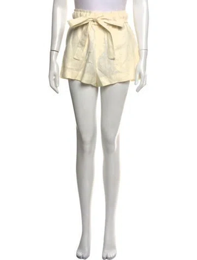 Pre-owned A.l.c Linen Mini Shorts In Neutrals