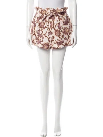 Pre-owned A.l.c Linen Mini Shorts In Pink