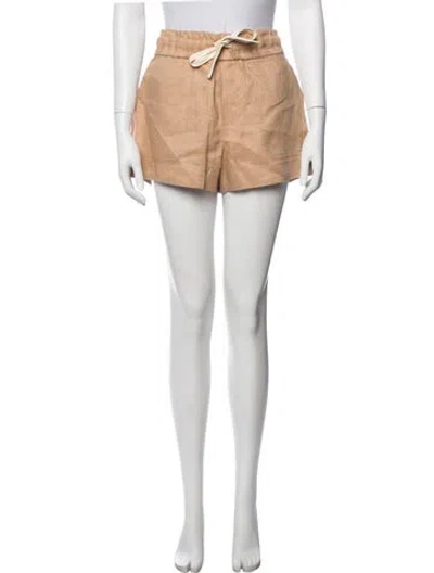 Pre-owned A.l.c Linen Mini Shorts W/ Tags In Neutrals