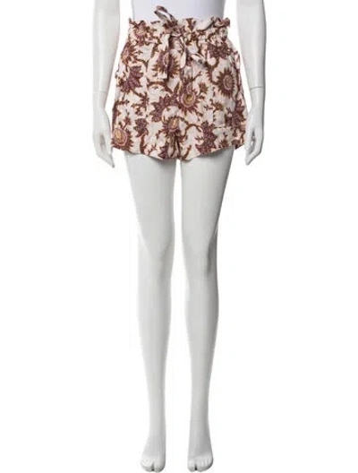 Pre-owned A.l.c Linen Mini Shorts In White