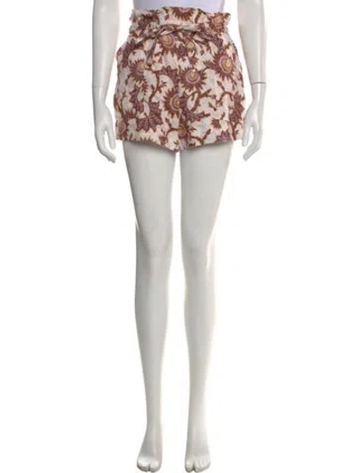 Pre-owned A.l.c Linen Mini Shorts In White