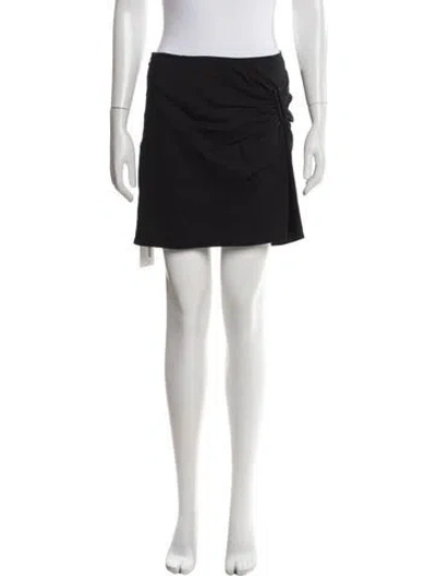 Pre-owned A.l.c Linen Mini Skirt In Black