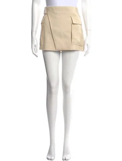 Pre-owned A.l.c Linen Mini Skirt W/ Tags In Neutral