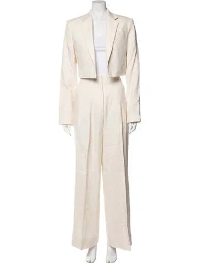 Pre-owned A.l.c Linen Pant Set In Neutrals