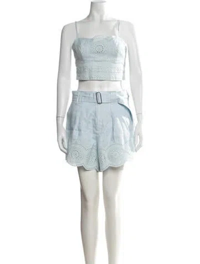 Pre-owned A.l.c Linen Pant Set W/ Tags In Blue