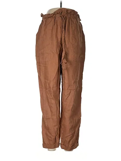 Pre-owned A.l.c Linen Pants In Brown