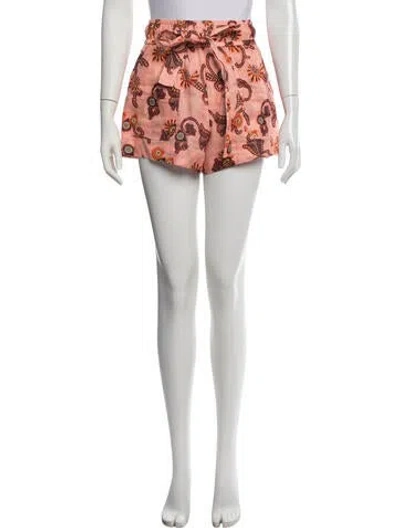 Pre-owned A.l.c Linen Shorts In Pink