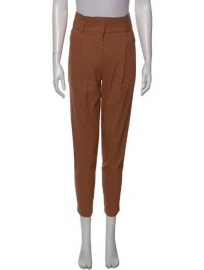 Pre-owned A.l.c Linen Skinny Leg Pants In Brown