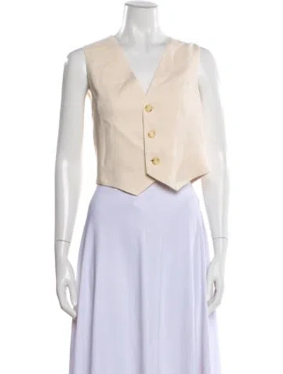Pre-owned A.l.c Linen Vest In Neutral